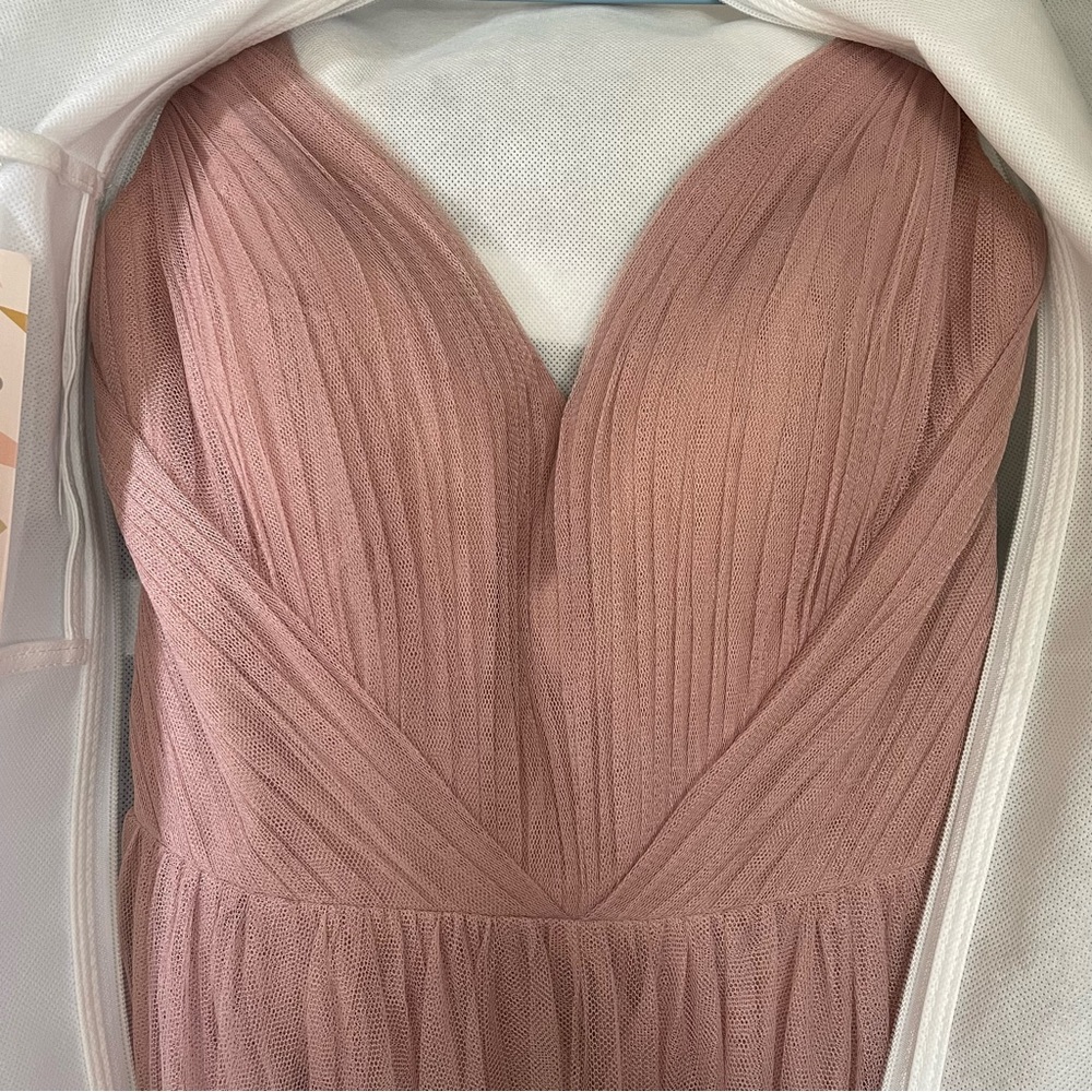 Revelry Penelope Tulle dress in bradshaw blush - Picture 7 of 7